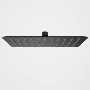 Caroma Urbane II Square Rain Shower Head 300mm Matte Black by Caroma, a Shower Heads & Mixers for sale on Style Sourcebook