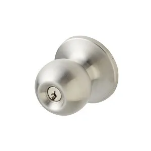 Delf Valencia Entrance Knob Set On Round Rosette Stainless Steel by DELF, a Door Knobs & Handles for sale on Style Sourcebook
