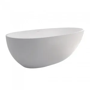 Fienza Bahama Matte White Stone Freestanding Bath 1500mm by Fienza, a Bathtubs for sale on Style Sourcebook