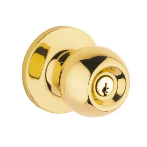 Lane Bala Entrance Knob Set On Round Rosette Polished Brass by Lane, a Door Knobs & Handles for sale on Style Sourcebook