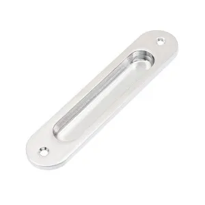 Lane Flush Pull Round CD2 Brushed Satin Chrome 120mm by Lane, a Door Knobs & Handles for sale on Style Sourcebook