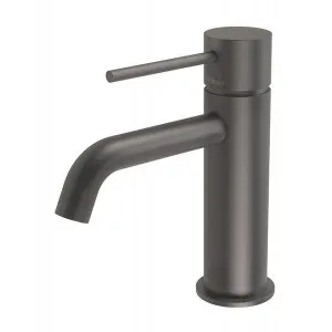 Phoenix Vivid Slimline Basin Mixer Curved Outlet - Gun Metal by PHOENIX, a Bathroom Taps & Mixers for sale on Style Sourcebook