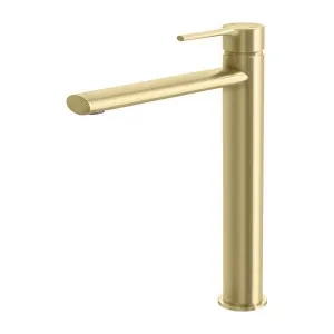 Phoenix Vivid Slimline Oval Vessel Mixer Brushed Gold by PHOENIX, a Bathroom Taps & Mixers for sale on Style Sourcebook