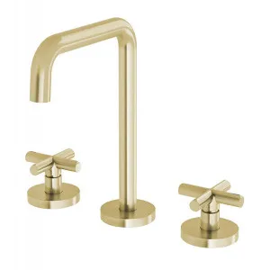 Phoenix Vivid Slimline Plus Basin Set Brushed Gold by PHOENIX, a Bathroom Taps & Mixers for sale on Style Sourcebook