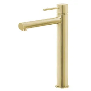 Phoenix Vivid Slimline Vessel Mixer-Brushed Gold by PHOENIX, a Bathroom Taps & Mixers for sale on Style Sourcebook