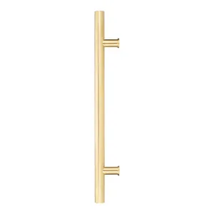 Zanda Satin Brass Round Pull Handle - Straight Pair by Zanda, a Door Knobs & Handles for sale on Style Sourcebook