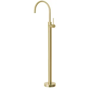 Phoenix Vivid Slimline Floor Mounted Bath Mixer-Brushed Gold by PHOENIX, a Bathroom Taps & Mixers for sale on Style Sourcebook