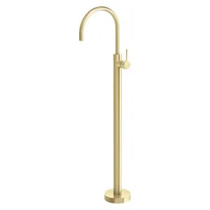 Phoenix Vivid Slimline Oval Floor Mounted Bath Mixer-Brushed Gold by PHOENIX, a Bathroom Taps & Mixers for sale on Style Sourcebook