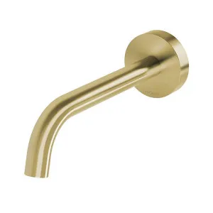 Phoenix Vivid Slimline Plus Wall Basin/Bath Outlet 180mm - Brushed Gold by PHOENIX, a Bathroom Taps & Mixers for sale on Style Sourcebook