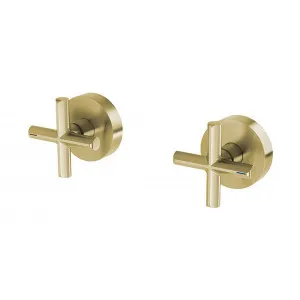 Phoenix Vivid Slimline Plus Wall Top Assemblies Brushed Gold by PHOENIX, a Bathroom Taps & Mixers for sale on Style Sourcebook