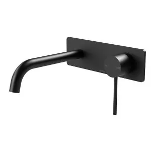 Phoenix Vivid Slimline Wall Basin/Bath Set 180mm - Matte Black by PHOENIX, a Bathroom Taps & Mixers for sale on Style Sourcebook