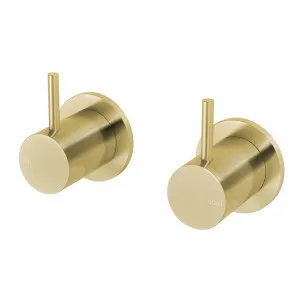 Phoenix Vivid Slimline Wall Top Assemblies - Brushed Gold by PHOENIX, a Bathroom Taps & Mixers for sale on Style Sourcebook