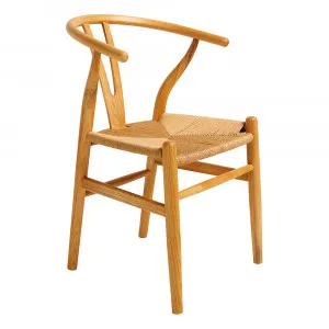 Mosman Wishbone Dining Chair Natural by James Lane, a Dining Chairs for sale on Style Sourcebook