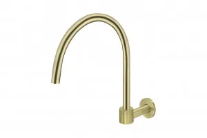 Meir | TIGER BRONZE ROUND HIGH-RISE SWIVEL WALL SPOUT by Meir, a Kitchen Taps & Mixers for sale on Style Sourcebook