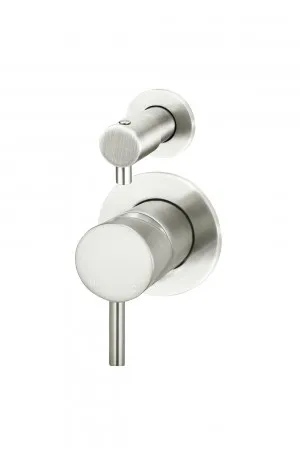 Meir | BRUSHED NICKEL ROUND DIVERTER MIXER by Meir, a Shower Heads & Mixers for sale on Style Sourcebook
