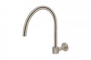 Meir | CHAMPAGNE ROUND HIGH-RISE SWIVEL WALL SPOUT by Meir, a Kitchen Taps & Mixers for sale on Style Sourcebook