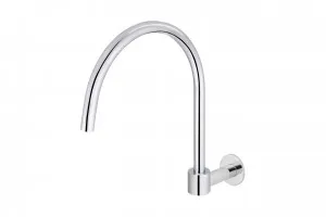Meir | POLISHED CHROME ROUND HIGH-RISE SWIVEL WALL SPOUT by Meir, a Kitchen Taps & Mixers for sale on Style Sourcebook