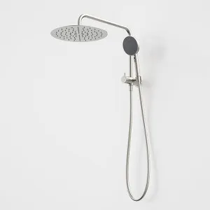 Caroma Urbane II Compact Twin Shower Brushed Nickel by Caroma, a Shower Heads & Mixers for sale on Style Sourcebook
