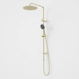Caroma Urbane II Rail Shower 300mm Overhead Brushed Brass by Caroma, a Shower Heads & Mixers for sale on Style Sourcebook