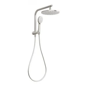 Phoenix Vivid Slimline Compact Twin Shower Brushed Nickel by PHOENIX, a Shower Heads & Mixers for sale on Style Sourcebook