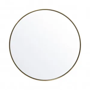 Studio Round Mirror, Brass - 70cm by Granite Lane, a Vanity Mirrors for sale on Style Sourcebook