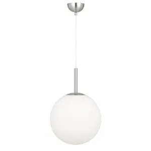 Telbix Bally ES 30cm Pendant Nickel by Telbix, a Pendant Lighting for sale on Style Sourcebook