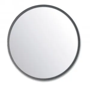 Modern Moon Concrete Frame Bathroom Mirror - 6 colour options - 86cm Coal by Luxe Mirrors, a Vanity Mirrors for sale on Style Sourcebook