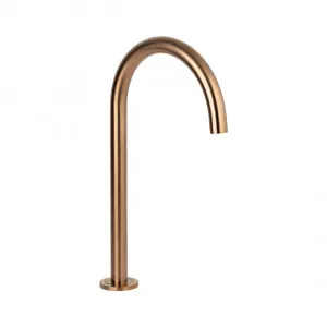 Gooseneck Hob Swivel Spout - Brushed Copper by ABI Interiors Pty Ltd, a Bathroom Taps & Mixers for sale on Style Sourcebook