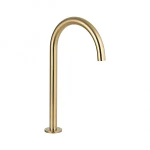 Gooseneck Hob Swivel Spout - Brushed Brass by ABI Interiors Pty Ltd, a Bathroom Taps & Mixers for sale on Style Sourcebook