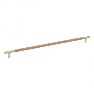 Tezra Textured Cabinetry Pull 500mm - Brushed Brass by ABI Interiors Pty Ltd, a Cabinet Hardware for sale on Style Sourcebook