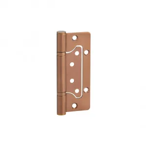 Ellis Flush Door Hinge Pair 130mm - Brushed Copper by ABI Interiors Pty Ltd, a Door Hardware for sale on Style Sourcebook