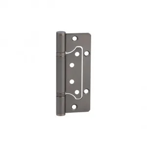 Ellis Flush Door Hinge Pair 130mm - Brushed Gunmetal by ABI Interiors Pty Ltd, a Door Hardware for sale on Style Sourcebook