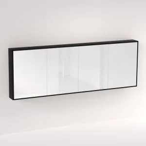 Myra 4 Door Mirror Cabinet 2292mm -  Black Oak by ABI Interiors Pty Ltd, a Shaving Cabinets for sale on Style Sourcebook