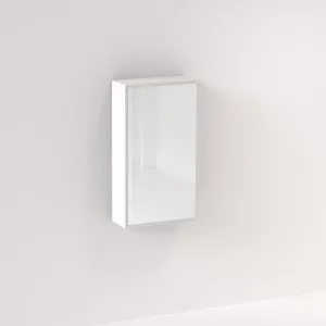 Myra 1 Door Mirror Cabinet 450mm - Matte White by ABI Interiors Pty Ltd, a Shaving Cabinets for sale on Style Sourcebook