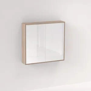 Myra 2 Door Mirror Cabinet 864mm - White Ash Oak by ABI Interiors Pty Ltd, a Shaving Cabinets for sale on Style Sourcebook