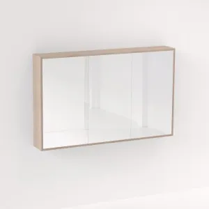 Myra 3 Door Mirror Cabinet 1278mm - White Ash Oak by ABI Interiors Pty Ltd, a Shaving Cabinets for sale on Style Sourcebook
