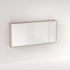 Myra 3 Door Mirror Cabinet 1728mm - White Ash Oak by ABI Interiors Pty Ltd, a Shaving Cabinets for sale on Style Sourcebook