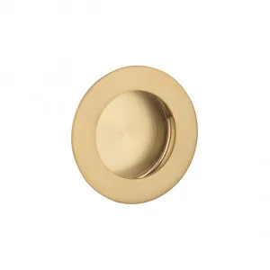 Atley Flush Pull Round - Brushed Brass by ABI Interiors Pty Ltd, a Door Knobs & Handles for sale on Style Sourcebook