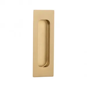 Atley Rectangular Flush Pull - Brushed Brass by ABI Interiors Pty Ltd, a Door Knobs & Handles for sale on Style Sourcebook