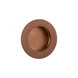 Atley Round Flush Pull - Brushed Copper by ABI Interiors Pty Ltd, a Door Knobs & Handles for sale on Style Sourcebook