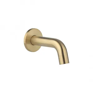 Mini Wall-Mounted Spout - Brushed Brass by ABI Interiors Pty Ltd, a Bathroom Taps & Mixers for sale on Style Sourcebook