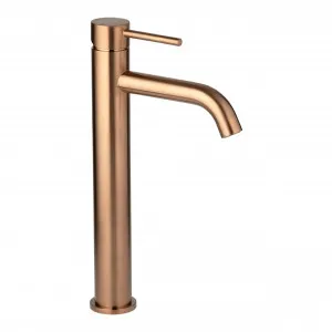 Elysian Basin Mixer Extended - Brushed Copper by ABI Interiors Pty Ltd, a Bathroom Taps & Mixers for sale on Style Sourcebook
