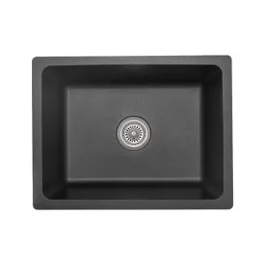Vera Single Sink 560mm - Black Granite by ABI Interiors Pty Ltd, a Kitchen Sinks for sale on Style Sourcebook