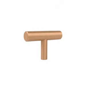 Tezra Cabinetry T Pull 50mm - Brushed Copper by ABI Interiors Pty Ltd, a Cabinet Hardware for sale on Style Sourcebook