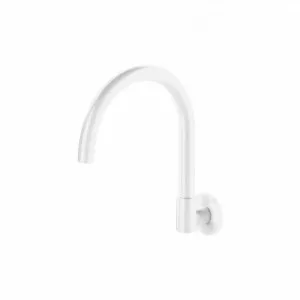 Gooseneck Wall-Mounted Swivel Spout - White by ABI Interiors Pty Ltd, a Bathroom Taps & Mixers for sale on Style Sourcebook