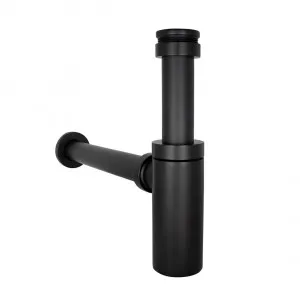 Marli Bottle Trap Round - Matte Black by ABI Interiors Pty Ltd, a Traps & Wastes for sale on Style Sourcebook