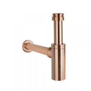 Marli Bottle Trap Round - Brushed Copper by ABI Interiors Pty Ltd, a Traps & Wastes for sale on Style Sourcebook