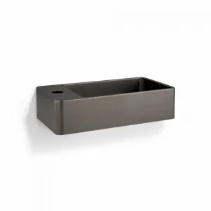 Silo Wall-Mounted Basin - Brushed Gunmetal by ABI Interiors Pty Ltd, a Basins for sale on Style Sourcebook