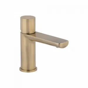 Milani Basin Mixer - Brushed Brass by ABI Interiors Pty Ltd, a Bathroom Taps & Mixers for sale on Style Sourcebook