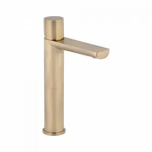 Milani Extended Basin Mixer - Brushed Brass by ABI Interiors Pty Ltd, a Bathroom Taps & Mixers for sale on Style Sourcebook